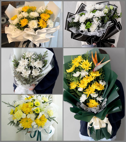 贵州遵义正安县碧峰镇白事花束代送